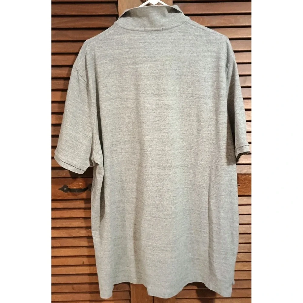 Ralph Lauren Polo Shirt Size 2XL XXL‎ Mens Grey Classic Fit Knit Short Sleeve